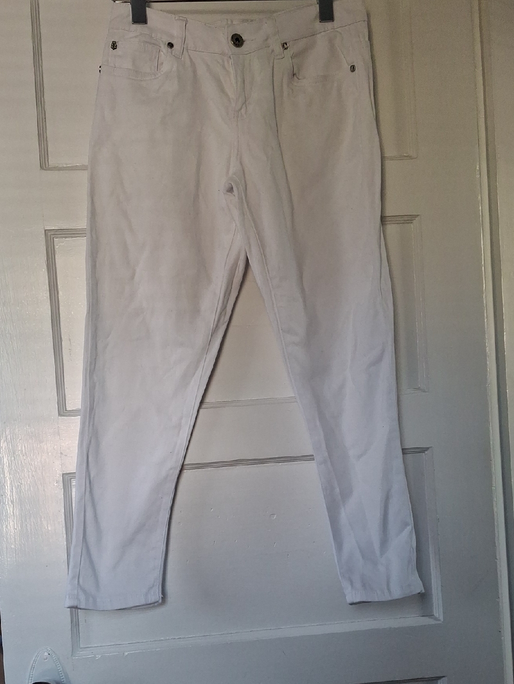Velvet Heart White Women's Slim Pants